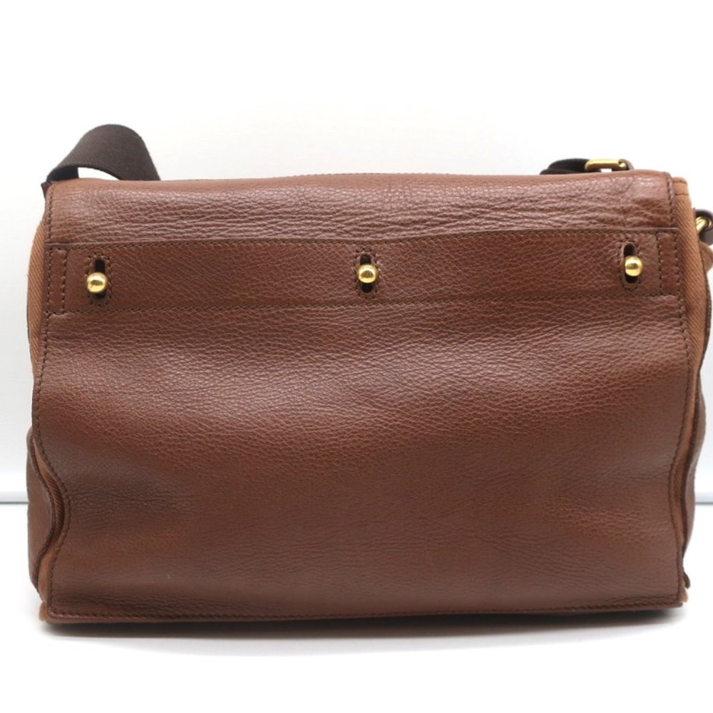 YVES SAINT LAURENT MUSE TWO MESSENGER BAG BROWN LEATHER MEDIUM SHOULDER BAG - Picture 6 of 12